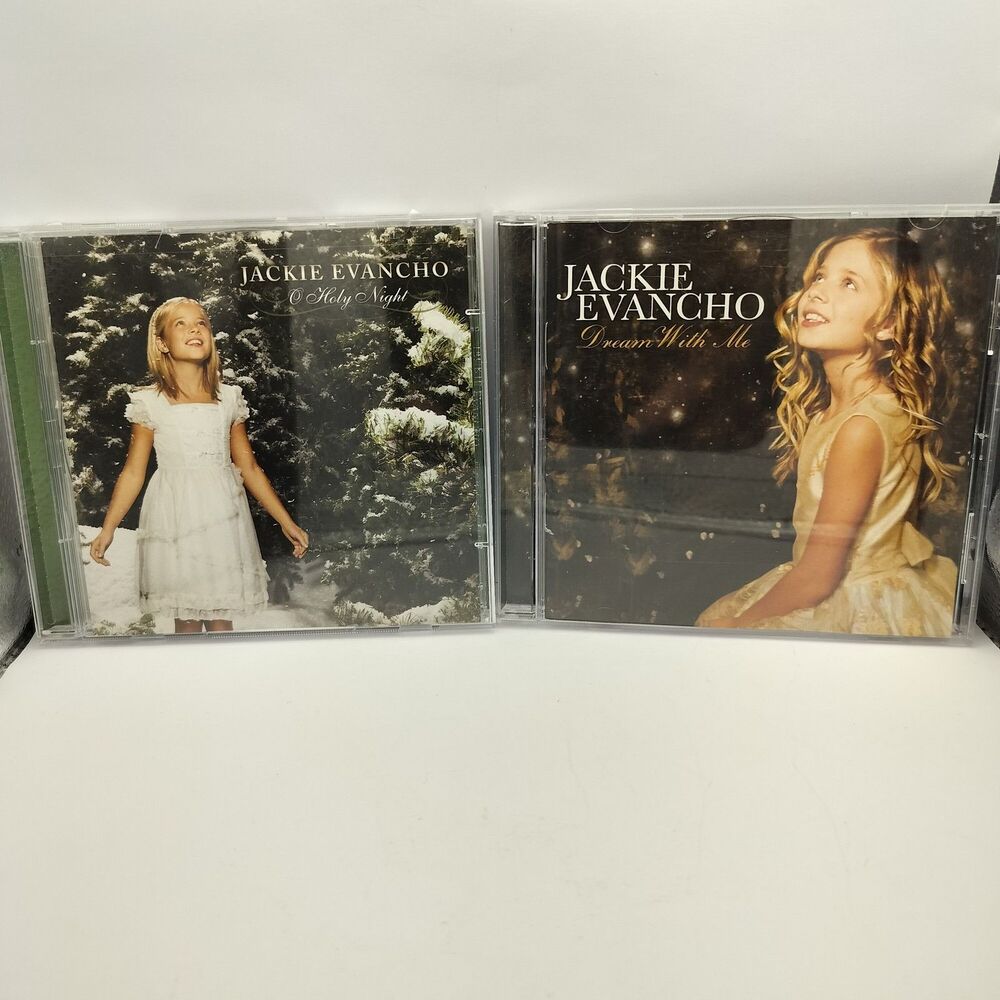 Jackie Evancho CD Lot: Dream With Me & O Holy Night (CD+DVD) - 2 Disc Set